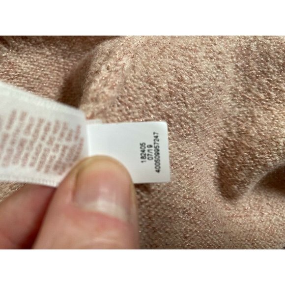 Lauren Conrad Womens Sweater Pink Long Sleeve Fluffy Whale Applique Sequins S - Picture 11 of 12